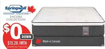 The Brick Springwall Encore Atmosphere Pillowtop Medium Queen Mattress offer