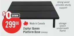 The Brick Zephyr Queen Platform Base offer
