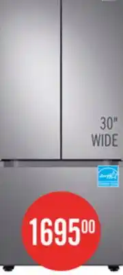 The Brick Samsung 30 22.1 Cu. Ft. French-Door Refrigerator - Stainless Steel - RF22A4111SR/AA offer