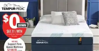 The Brick Tempur-Pedic TEMPUR Support Firm Queen Mattress offer