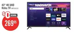 The Brick Magnavox 43 4K Ultra HD Roku Smart TV offer