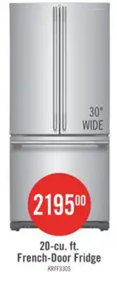 The Brick KitchenAid 20 Cu. Ft. 30 French Door Refrigerator - PrintShield Stainless Steel - KRFF330SPS offer