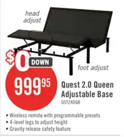 The Brick Quest 2.0 Queen Adjustable Base offer