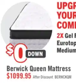 The Brick Scott Living Berwick ET Medium Queen Mattress offer