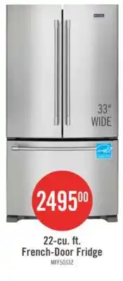 The Brick Maytag 33 22 Cu. Ft. French-Door Refrigerator - Fingerprint Resistant Stainless Steel - MRFF5033PZ offer