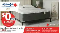 The Brick Springwall Spa 8 Firm Smooth Top Queen Mattress in a Box offer