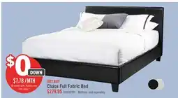 The Brick Chase Upholstered Bed in Brown Vegan-Leather Fabric - Full Size offer