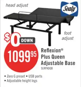 The Brick Sealy Reflexion Plus Lifestyle Base - Queen offer