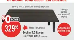 The Brick Zephyr 1.5 Queen Platform Base offer