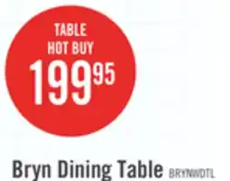 The Brick Bryn Drop-Leaf Dining Table, 42 Round - Two-Tone White & Brown offer
