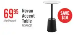 The Brick Nevan 14 Accent Table with White Sintered Stone Top - Black offer