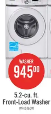 The Brick Samsung 5.2 Cu. Ft. Front-Load Washer - White - Stackable - WF45T6000AW/A5 offer