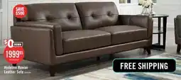 The Brick Hydeline Rowan Leather Sofa - Brown offer