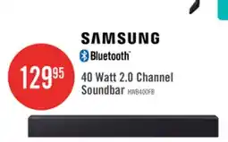 The Brick SAMSUNG B-Series 2 Channel Soundbar with Buit-in Suboofer (HW-B400F/ZC) offer