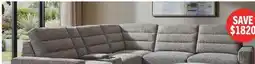 The Brick Shaquille O'Neal Home Prestige 6-Piece Sectional with Power Reclining and Power Sliding– Grey offer