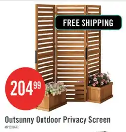 The Brick Outsunny Outdoor Privacy Screen With 4 Raised Beds And Drainage Holes offer