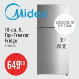 The Brick Midea 18 Cu. Ft. Top-Freezer Refrigerator - MT18DDSCR1RCM offer