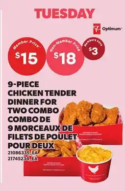 Independent City Market 9-PIECE CHICKEN TENDER DINNER FOR TWO COMBO offer