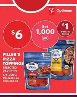 Independent City Market PILLER'S PIZZA TOPPINGS offer