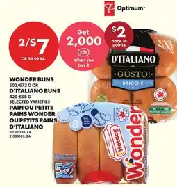 Independent City Market WONDER BUNS, 502/672 G OR D'ITALIANO BUNS offer