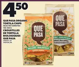 Independent City Market QUE PASA ORGANIC TORTILA CHIPS offer