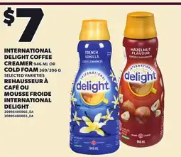Independent City Market INTERNATIONAL DELIGHT COFFEE CREAMER, 946 ML OR COLD FOAM, 369/396 G offer