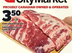 Independent City Market PORK SIDE RIB PORTION offer