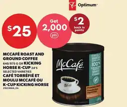 Independent City Market MCCAFÉ ROAST AND GROUND COFFEE, 640/875 G OR KICKING HORSE K-CUP, 24'S offer