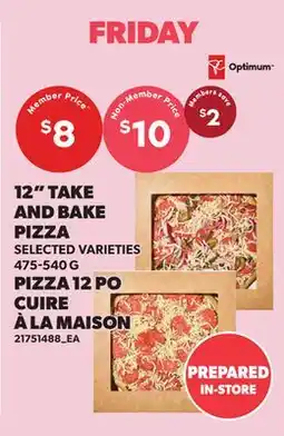 Independent City Market 12 TAKE AND BAKE PIZZA offer