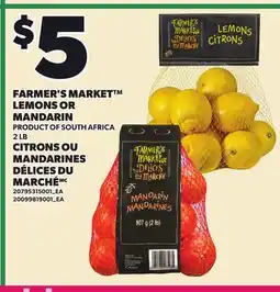 Independent City Market FARMER'S MARKET LEMONS OR MANDARIN, 2 LB offer