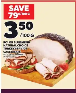 Independent City Market PC OR BLUE MENU NATURAL CHOICE TURKEY SERVICE CASE MEATS offer