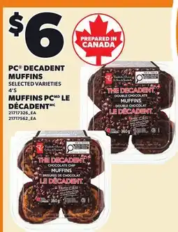 Independent City Market PC DECADENT MUFFINS, 4'S offer