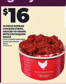 Independent City Market 18 PIECE KOREAN CHICKEN STRIPS CHICKEN SAUCED TO ORDER WITH GOCHUJANG SAUCE offer