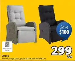 JYSK STORD Patio lounge chair, polyrattan offer