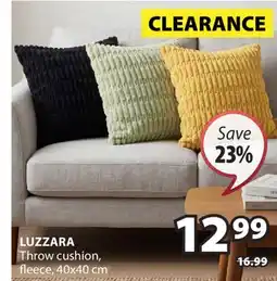 JYSK LUZZARA Throw cushion, fleece offer