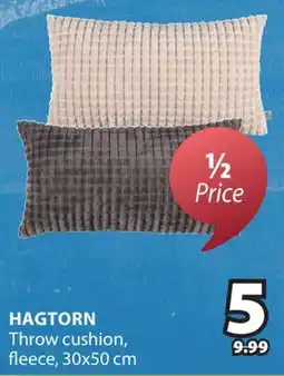 JYSK HAGTORN Throw cushion, fleece offer