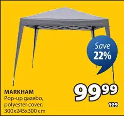 JYSK MARKHAM Pop-up gazebo, polyester cover, 300x245x300 cm offer