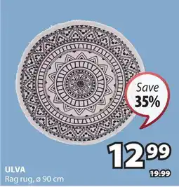 JYSK ULVA Rag rug offer