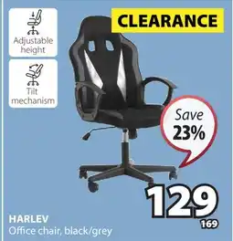 JYSK HARLEV Office chair, black/grey offer