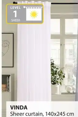 JYSK VINDA Sheer curtain offer