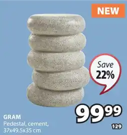 JYSK GRAM Pedestal offer