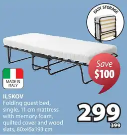JYSK ILSKOV Folding guest bed offer