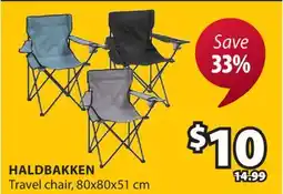 JYSK HALDBAKKEN Travel chair offer