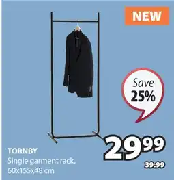 JYSK TORNBY Single garment rack offer