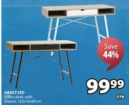 JYSK ABBETVED Office desk, with drawer offer