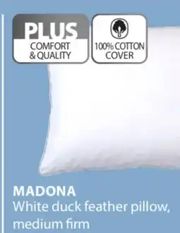 JYSK MADONA White duck feather pillow, medium firm offer