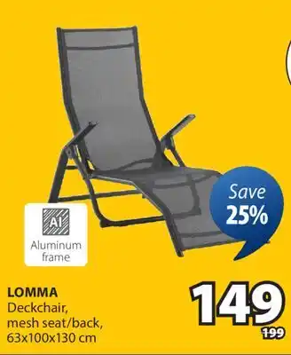 JYSK LOMMA Deckchair offer