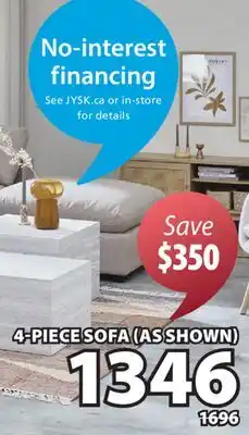 JYSK LYBY 4-PIECE SOFA (AS SHOWN) offer