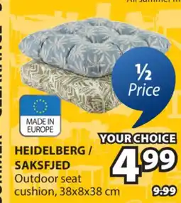 JYSK HEIDELBERG / SAKSFJED Outdoor seat cushion offer