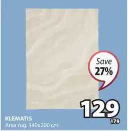 JYSK KLEMATIS Area rug offer